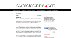 Desktop Screenshot of correctoronline.com